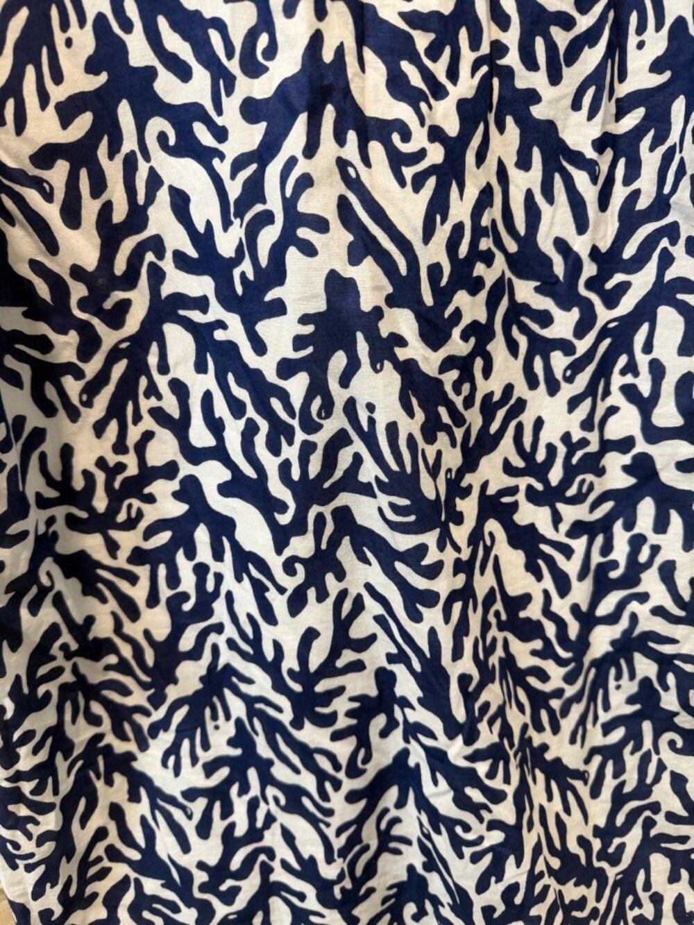 Lilly Pulitzer Cover Up M Beaded Coral Print Cotton Beach Resort Summer - Picture 7 of 12